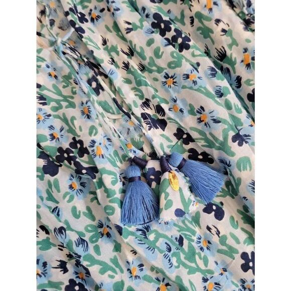 POUPETTE ST BARTH Trinity Ruffled Sleeveless Floral Dress M NWT $320 - Picture 11 of 12